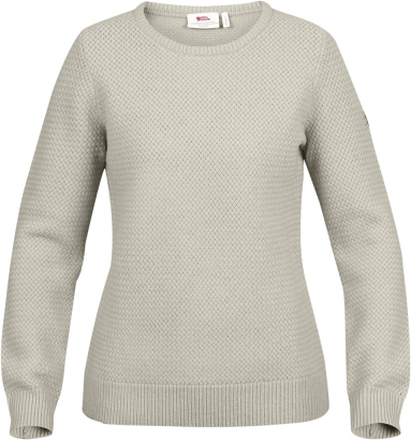 Fjällräven Women's Övik Structure Sweater Egg Shell-Grey Långärmade vardagströjor M
