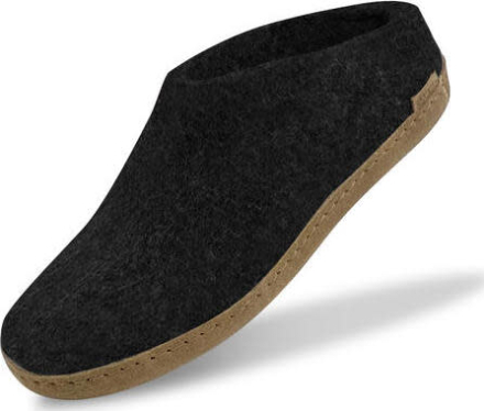 Glerups Open Heel Leather Sole Charcoal Øvrige sko 45