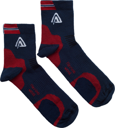 Aclima Running Socks 2-Pack Blue/ Red/ White Träningsstrumpor 40-43