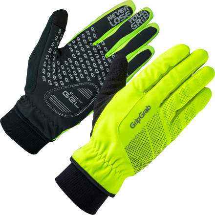 Gripgrab Ride Hi-Vis Windproof Winter Glove Yellow Hi-vis Träningshandskar XL