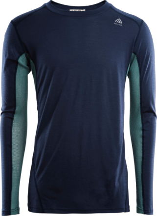 Aclima LightWool Sports Shirt Man Navy Blazer / North Atlantic Underställströjor XXL
