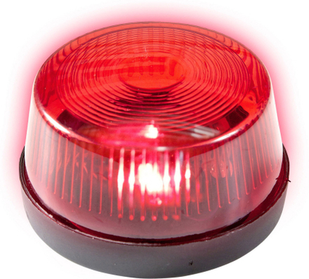 Rode politie LED zwaailamp/zwaailicht met sirene 7 cm