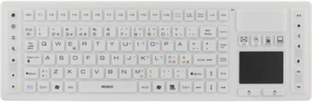 Deltaco Tb-507 Silikon Ip65 ToucHPad Trådløs Tastatur Hvid