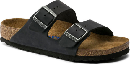 Birkenstock Birkenstock Unisex Arizona Soft Footbed Oiled Leather Regular Fit Black Sandaler 40