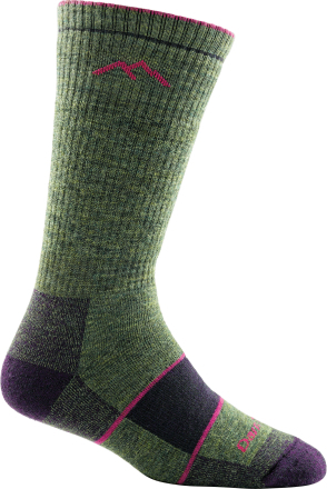 Darn Tough Women's Hiker Boot Sock Full Cushion Moss Heather Vandringsstrumpor S