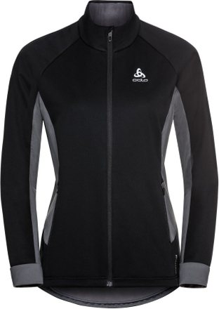 Odlo Women's Jacket Brensholmen Black - Graphite Grey Träningsjackor M