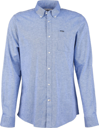 Barbour Men's Nelson Tailored Fit Shirt Blue Långärmade skjortor XXL