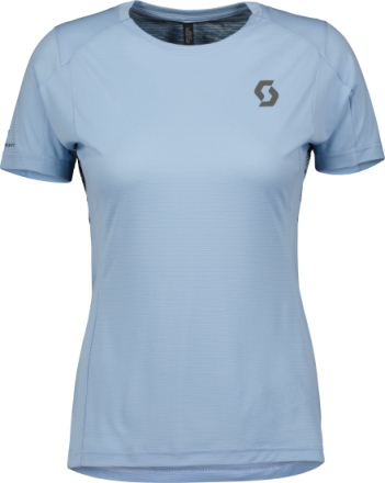 Scott Women's Shirt Trail Run Ss Glace Blue Kortermede treningstrøyer L