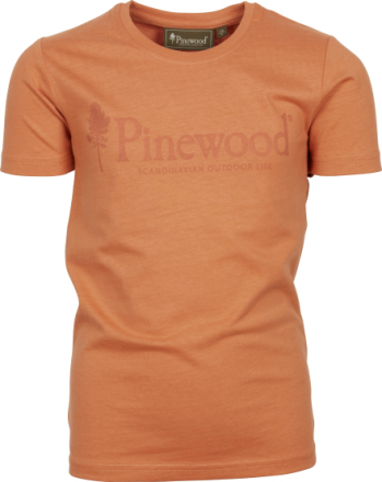 Pinewood Kids' Outdoor Life T-Shirt L.Terracotta T-shirts 164 cm