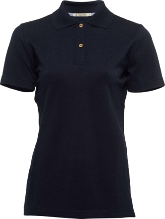 Aclima LeisureWool Pique Shirt Woman Navy Blazer Kortermede trøyer S