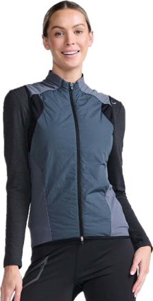 2XU Women's Light Speed Hybrid Vest TURBULENCE/BLACK Ovadderade västar XL
