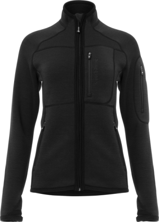 Aclima Women's FleeceWool Jacket Jet Black Mellanlager tröjor L
