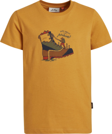 Lundhags Juniors' Fulu Climbing T-Shirt Gold Kortermede trøyer 146/152