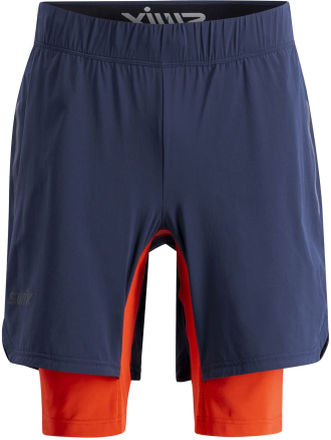 Swix Men's Pace Hybrid Shorts Dark Navy / Lava Treningsshorts L