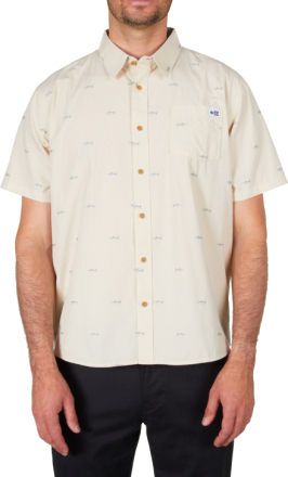 Salty Crew Men's Bruce Short-Sleeve Woven Natural Kortermede skjorter L