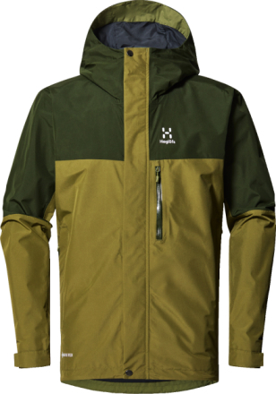 Haglöfs Men's Lark GORE-TEX Jacket Olive Green/Seaweed Green Skalljakker XL