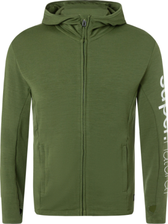 super.natural Men's Alpine Hooded Jacket Rifle Green Mellanlager tröjor S