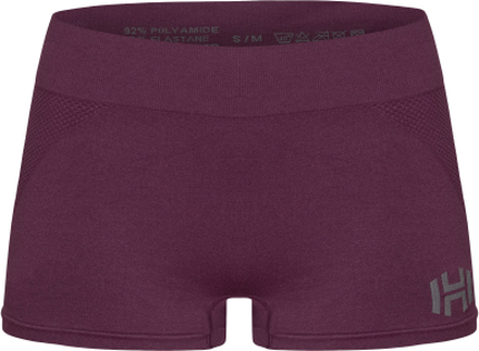 Hellner Women's Jertta Seamless Boxers Grape Wine Underkläder S/M