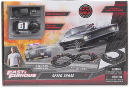 Dragon-I Fast & Furious Bilbana - Speed Chase Toys Toy Cars & Vehicles Race Tracks Svart Suntoy*Betinget Tilbud