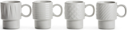 Coffee & More, Espresso 4-Pack Home Tableware Cups & Mugs Espresso Cups White Sagaform