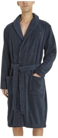 Tommy Hilfiger Cotton Towelling Bathrobe Marin bomull Small Herr