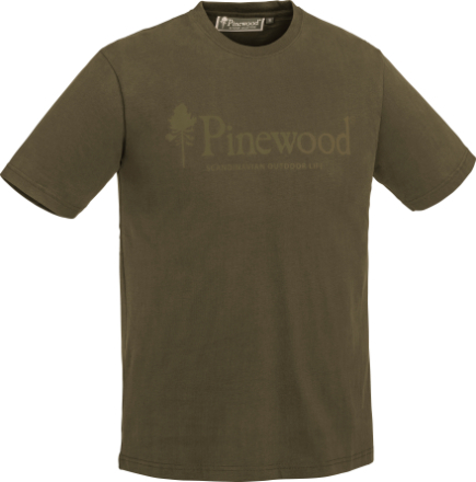 Pinewood Men's Outdoor Life T-shirt H.Olive T-shirts XL
