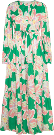 Casey Long Sleeve Maxi Dress Designers Maxi Dress Green Malina