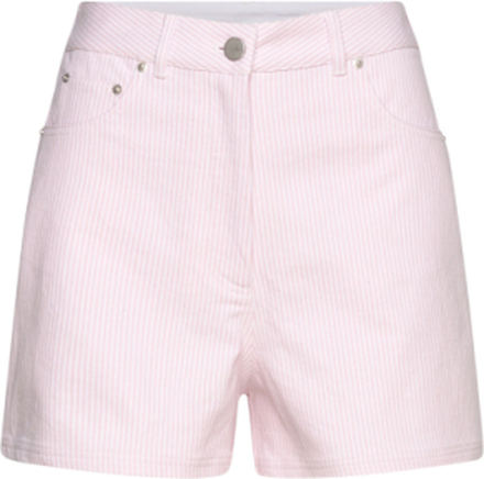 Striped Mini Shorts Designers Shorts Denim Shorts Pink REMAIN Birger Christensen