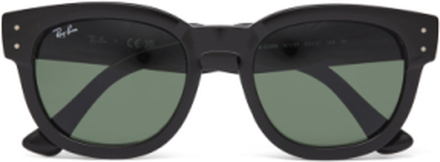 Mega Hawkeye Designers Sunglasses Round Frame Sunglasses Black Ray-Ban