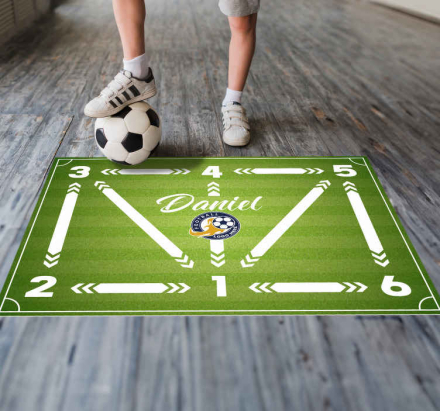 Voetbal training Rechthoekig vinyl tapijt