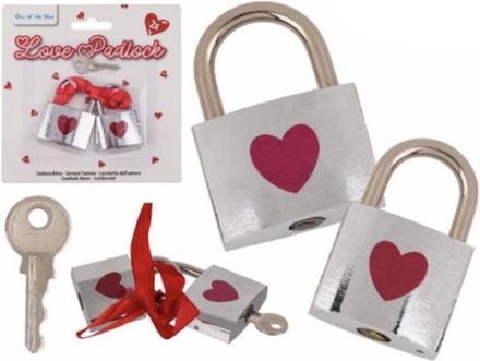 Kärlekslås med Hjärta - 2-pack