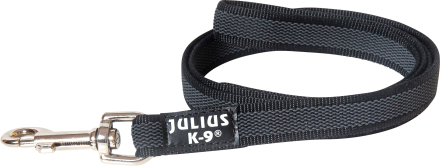 Julius-K9 IDC®Color&Gray® Super-Grip Koppel med Handtag, - Svart/Grå (10 m)