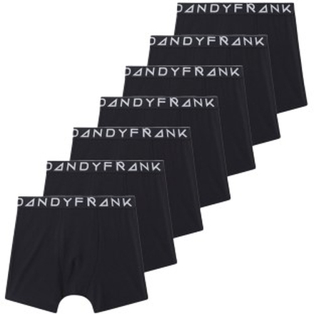 Frank Dandy 7P Solid Tencel Boxers Sort lyocell X-Large Herre