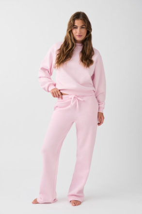 Gina Tricot - Basic straight sweatpants - Collegehousut - Pink - M - Female