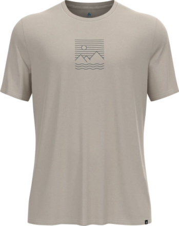 Odlo Odlo Men's Ascent Sun Sea Mountains T-Shirt Silver Cloud Melange T-shirts L