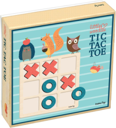 Little Woodies - Tic Tac Toe Toys Puzzles And Games Games Tic Tac Toe Multi/mønstret Barbo Toys*Betinget Tilbud
