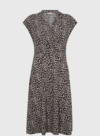 Leopardmønstret Jersey-kjole Yrsa
