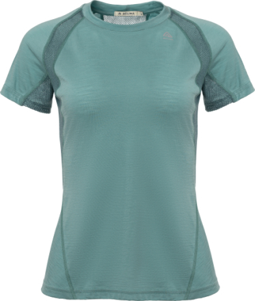 Aclima Aclima Women's LightWool Sports T-shirt Oil Blue/North Atlantic Kortärmade träningströjor L