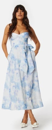 Bardot Vibrant tie dye midi dress Blue 42(UK14)