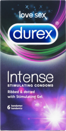 Durex Kondomer Intense 6 stk