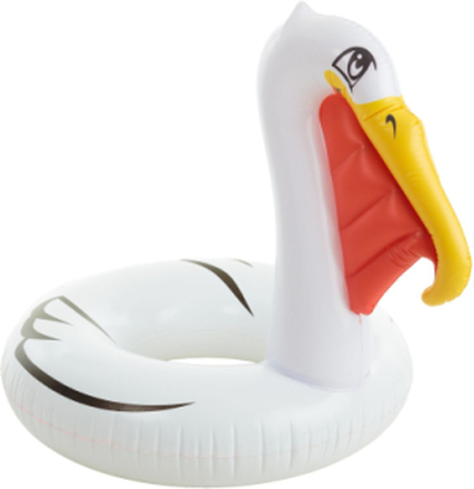 Pelican Swim Ring Toys Bath & Water Toys Water Toys Bath Rings & Bath Mattresses Hvit Martinex*Betinget Tilbud