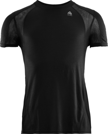 Aclima Aclima Men's LightWool 140 Sports T-shirt Jet Black Kortärmade träningströjor L