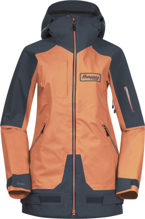 Bergans Myrkdalen V2 3L Women's Jacket Cantaloupe/Orion Blue Ovadderade skidjackor XS