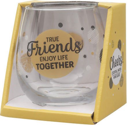 Glas True Friends Enjoy Life Together