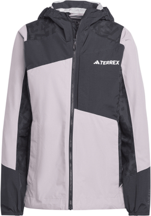 Adidas Adidas Women's TERREX Xperior Hybrid RAIN.RDY Jacket Preloved Fig/Black Skalljakker XL