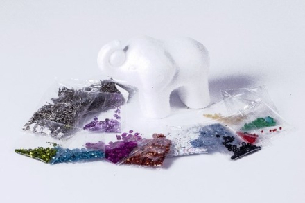 Sequin Art 3D Elephant H:11m