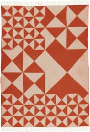 Mirror Throw, 130X190 Home Textiles Cushions & Blankets Blankets & Throws Orange Verpan