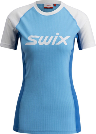 Swix Swix Racex Classic Short Sleeve W Aquarius/Bright White Undertøy overdel L