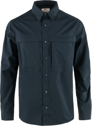 Fjällräven Fjällräven Abisko Trail Shirt Ls M Dark Navy Långärmade skjortor XXL