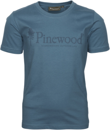 Pinewood Pinewood Kids' Outdoor Life T-Shirt Azur Blue T-shirts 128